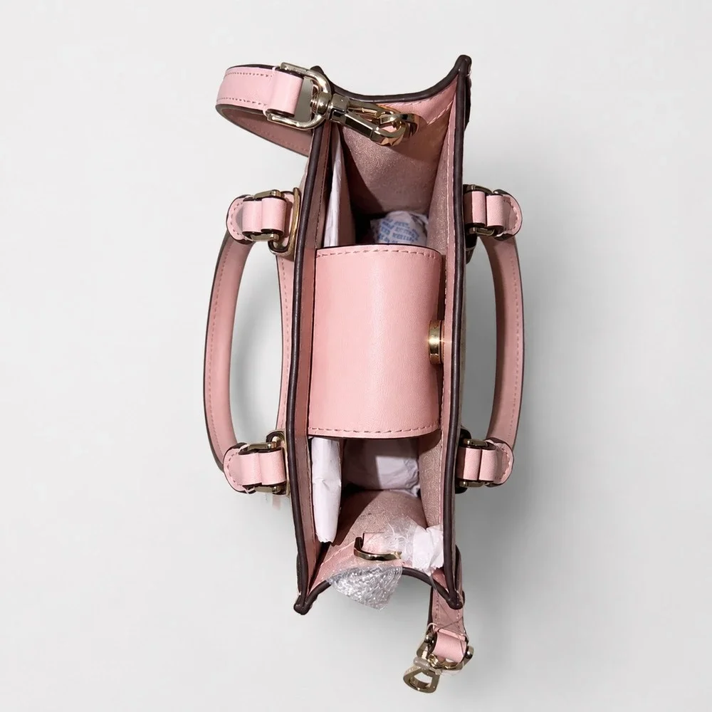 Kate Spade Spade Flower Mini Tote Rose Smoke Pink Crossbody Bag K1694 NWT